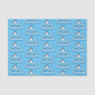 Papel De Seda Snowman™ congelado | Logotipo empilhado congelado