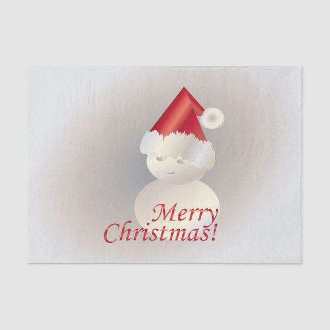 Papel De Seda Snowman de Natal (Frente )