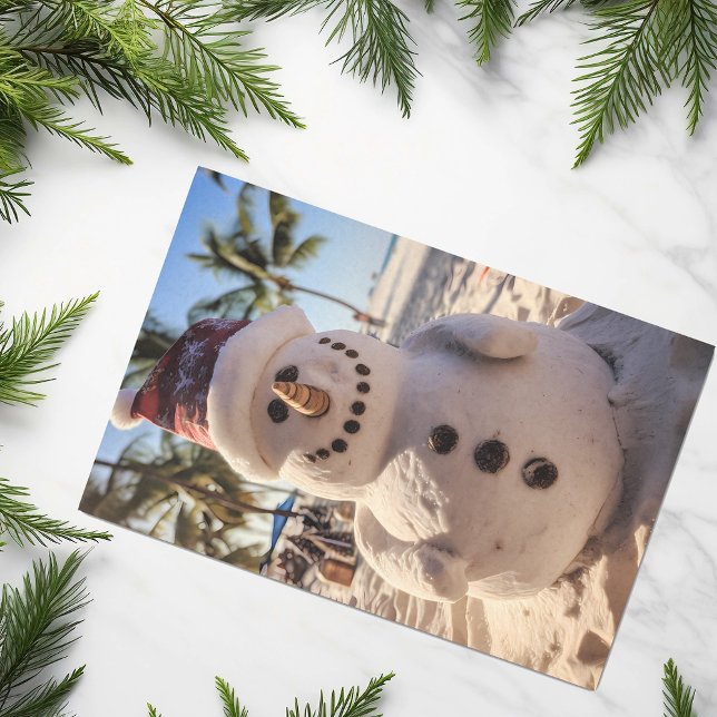 Papel De Seda Snowman, praia de Natal (Criador carregado)