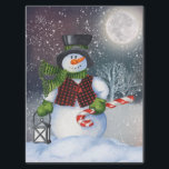 Papel De Seda Snowman Watercolor Winter Christmas<br><div class="desc">Snowman Watercolor Winter Christmas</div>