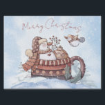 Papel De Seda Snowman Watercolor Winter Christmas<br><div class="desc">Snowman Watercolor Winter Christmas</div>