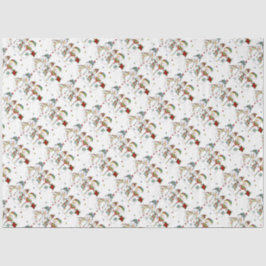 Papel De Seda Snowmen de Natal