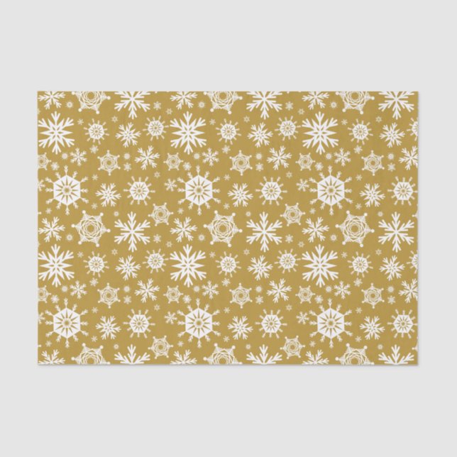 Papel De Seda Snowy Gold (Frente )