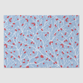 Papel De Seda Snowy Winterberry Natal