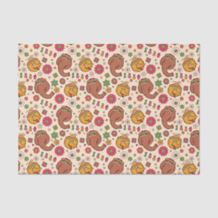 Papel De Seda Snuffleupagus e Flor de Aves Grandes