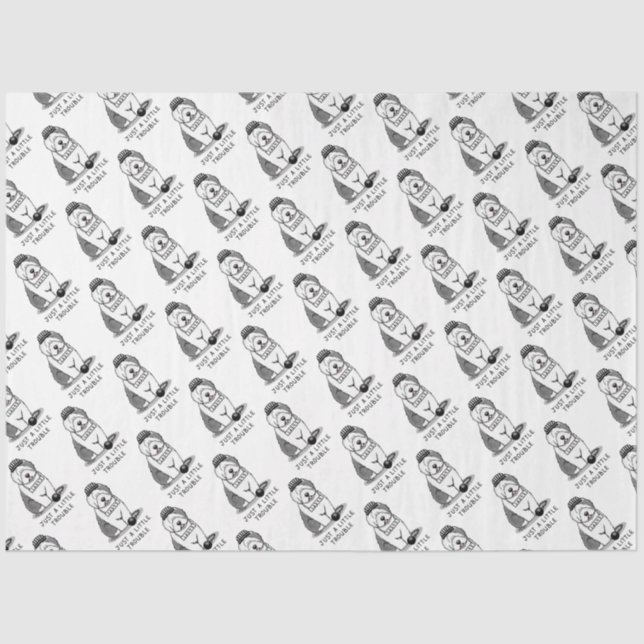 Papel De Seda Só um pequeno problema com a velha Cinza de pastor (Frente )