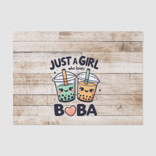 Papel De Seda Só uma garota que ama Boba (Frente )