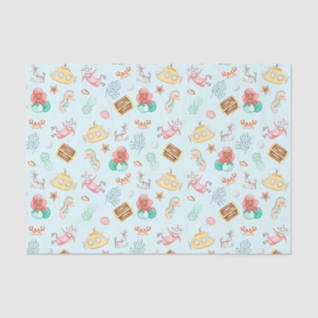 Papel De Seda Sob O Mar (Frente )