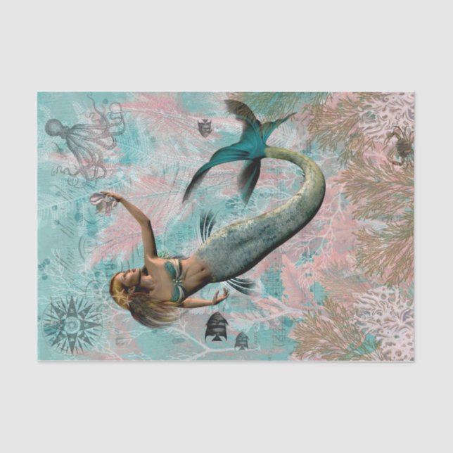 Papel De Seda Sob O Mar (Frente )