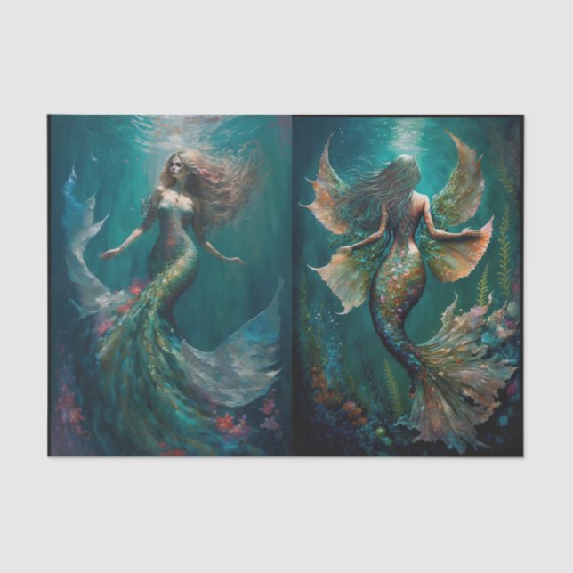 Papel De Seda Sob o mar (Frente )