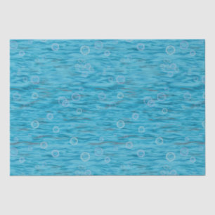 Papel De Seda Sob O Mar Com Festa de aniversário De Golfinhos