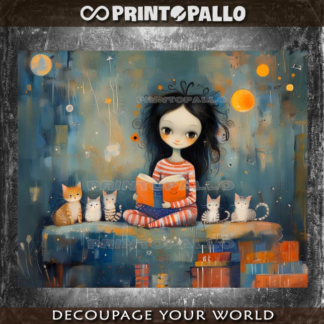 Papel De Seda Sofá, gatos e um livro: o que mais? - (Criador carregado)