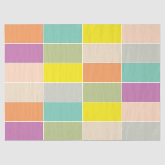 Papel De Seda Soft Color Checkerboard (Frente )