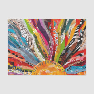 Papel De Seda Sol de Mídia Mista 