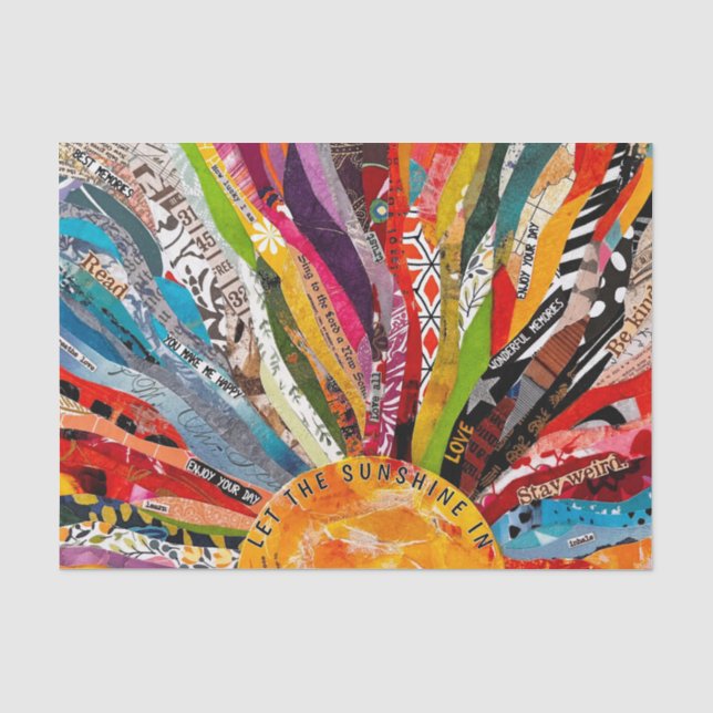 Papel De Seda Sol de Mídia Mista  (Frente )
