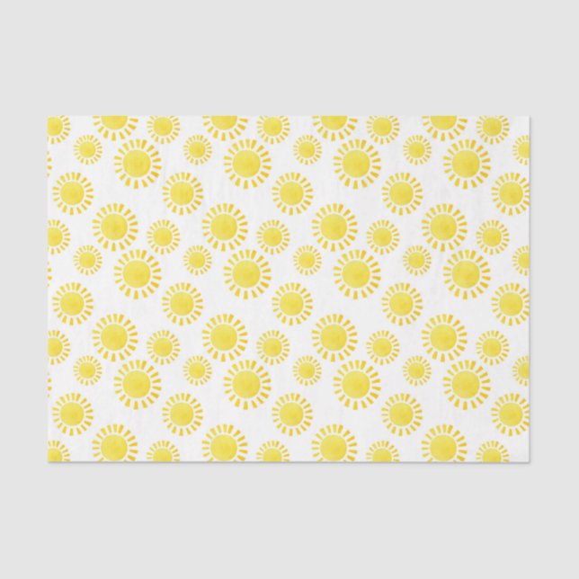 Papel De Seda Sol (Design 19 Série Amarelo/Laranja) (Frente )