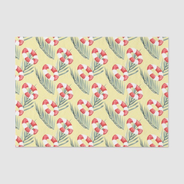 Papel De Seda Sol & diversão (Design 49 Série Amarelo/Laranja) (Frente )