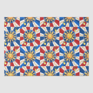 Papel De Seda Sol siciliano, majolica, limão,