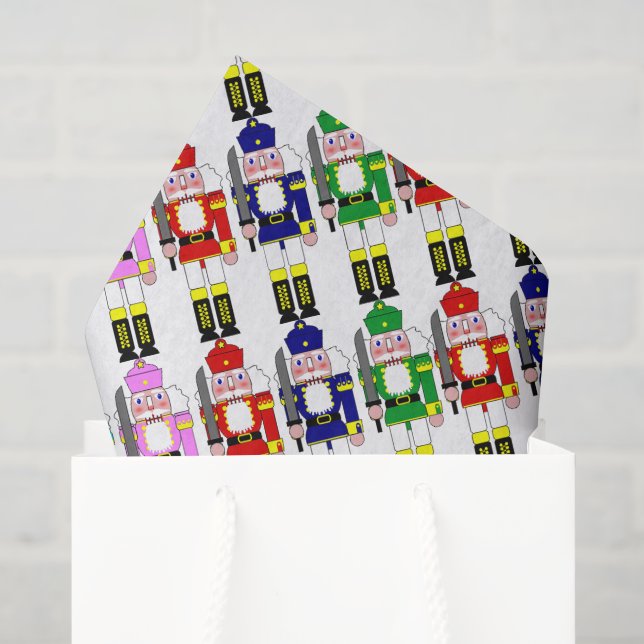 Papel De Seda Soldados Esmagadores de Nozes Natal (Sacola de presentes)