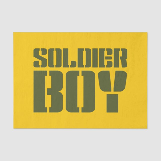 PAPEL DE SEDA SOLDIER BOY (Frente )
