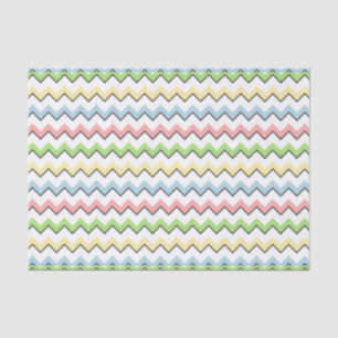 Papel De Seda Sombra Pastel da Chevron-Gota por Shirley Taylor