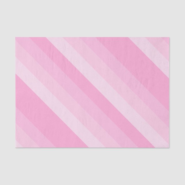 Papel De Seda Sombras das faixas diagonais rosa (Frente )