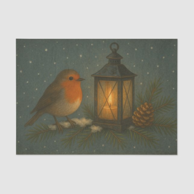 Papel De Seda Songbird with Warm Lantern Tissue Paper (Frente )