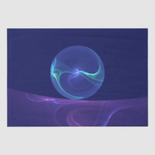 Papel De Seda Sonho Abstrato Roxo Azul Luminoso Arte Fractal
