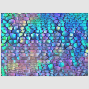 Papel De Seda Sonho de Arte em Parede Púrpura Azul brilhante