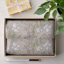 Papel De Seda Sonho de Jardim Florido Botânicos de Flores Silves
