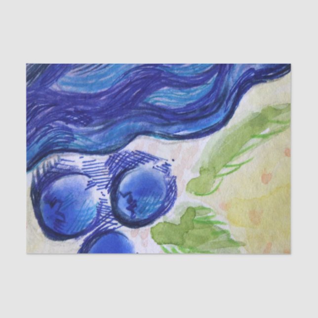 Papel De Seda Sonho de mirtilo (Frente )