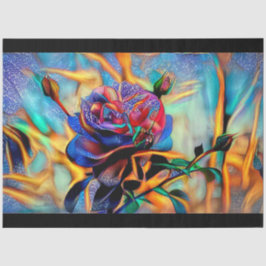 Papel De Seda Sonho de Rosa de Arte Extraordinário Elegante