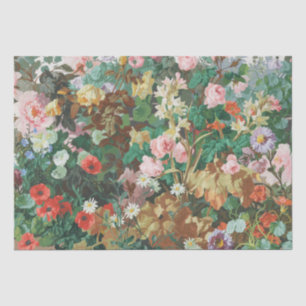 Papel De Seda Sonho Maximalista com Estampa Floral Vintage