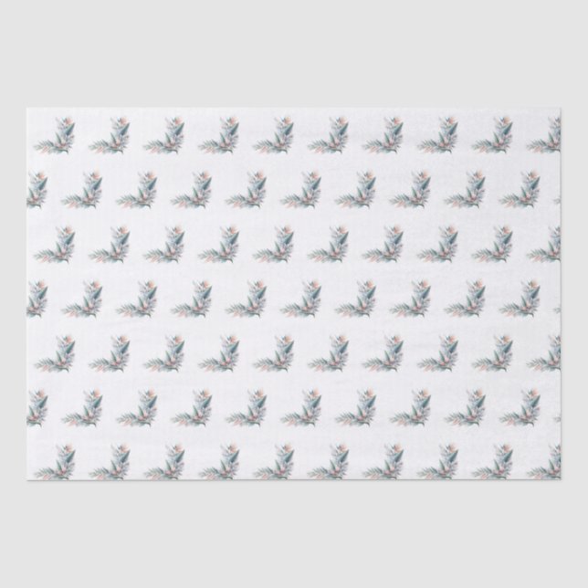 Papel De Seda Sonho tropical de aquarela- (Frente )