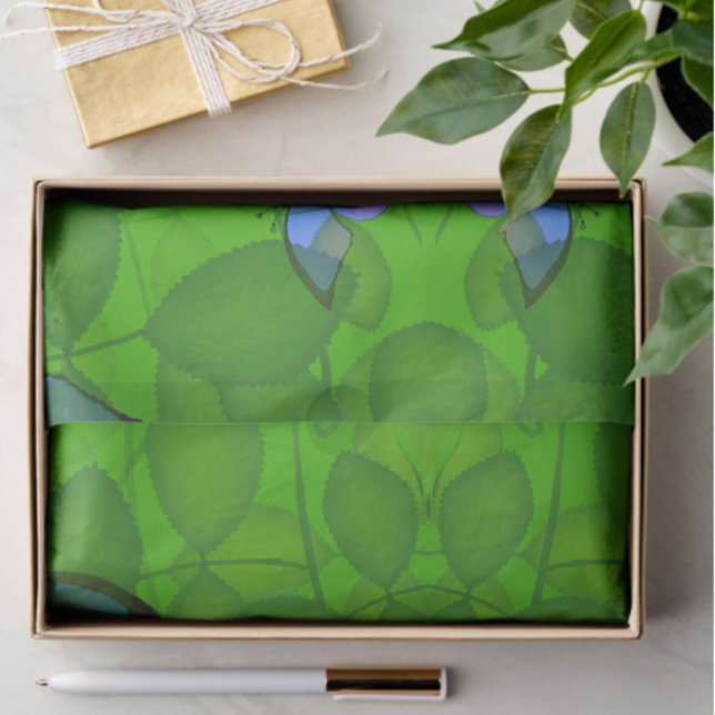 Papel De Seda Sonhos da Floresta Tropical Borboleta Videira Para (Rainforest tissue for crafting or gifting!)