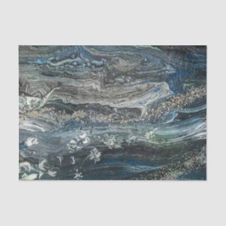 Papel De Seda Sonhos da pintura do abstrato Oceano 20