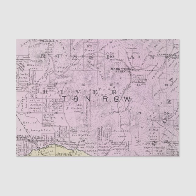 Papel De Seda Sonoma County, Califórnia 23 (Frente )