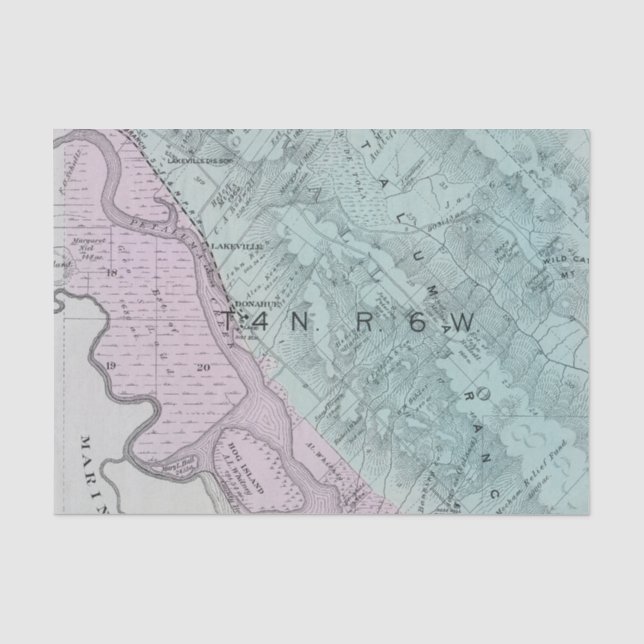 Papel De Seda Sonoma County, Califórnia 23 2 (Frente )