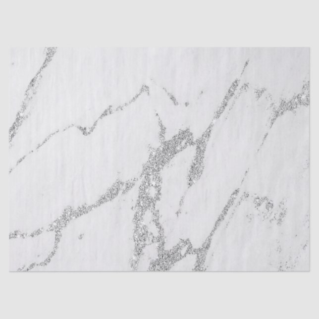 Papel De Seda sotaque de brilho prateado com falso brilho da cin (Frente )