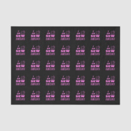 Papel De Seda Sou Pouco Fabuloso Em Preto E Rosa