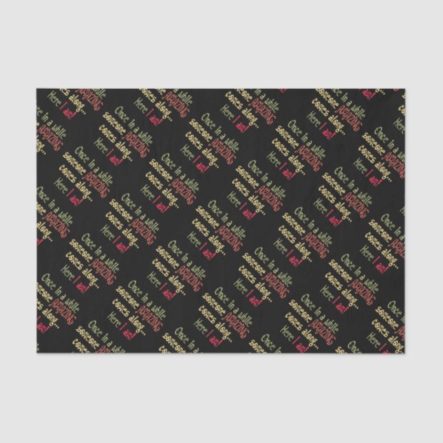 Papel De Seda Sou uma citação motivacional e engraçada (Frente )