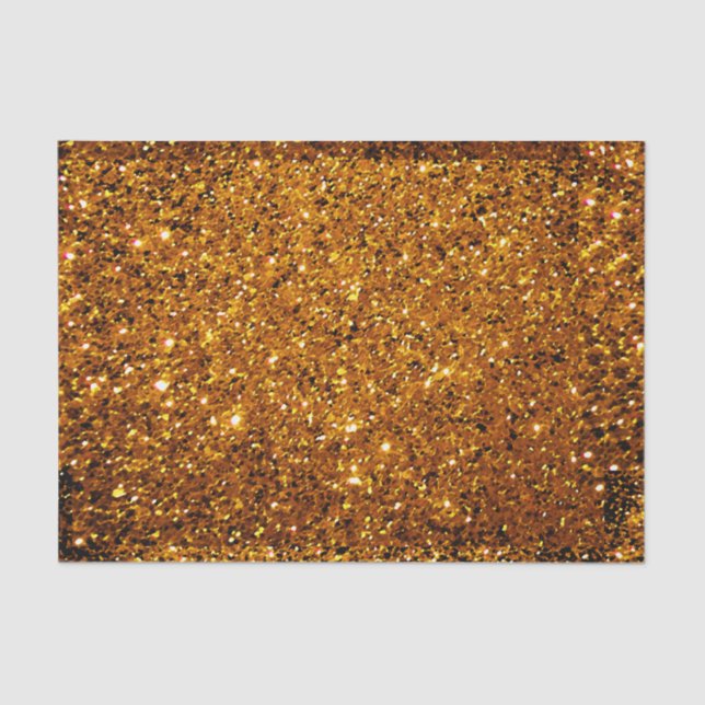 Papel De Seda Sparkles alaranjados (Frente )