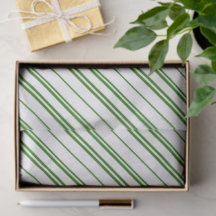 Spearmint Candy Cane Christmas Stripes