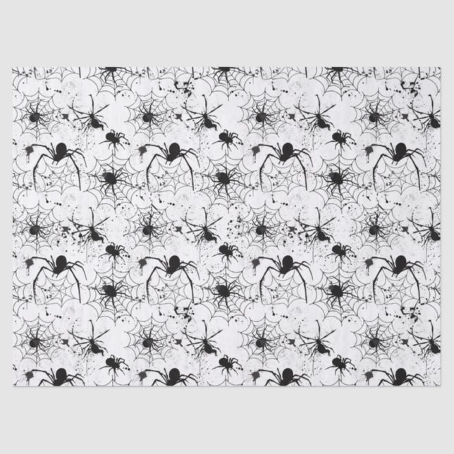 Papel De Seda Spiderweb Pattern Halloween  (Frente )