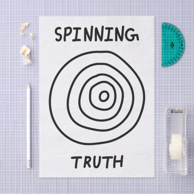 Papel De Seda Spinning Truth (Arte )