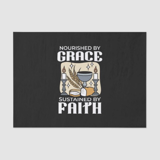 Papel De Seda Spiritual Faith and Grace – Uplifting Christian (Frente )
