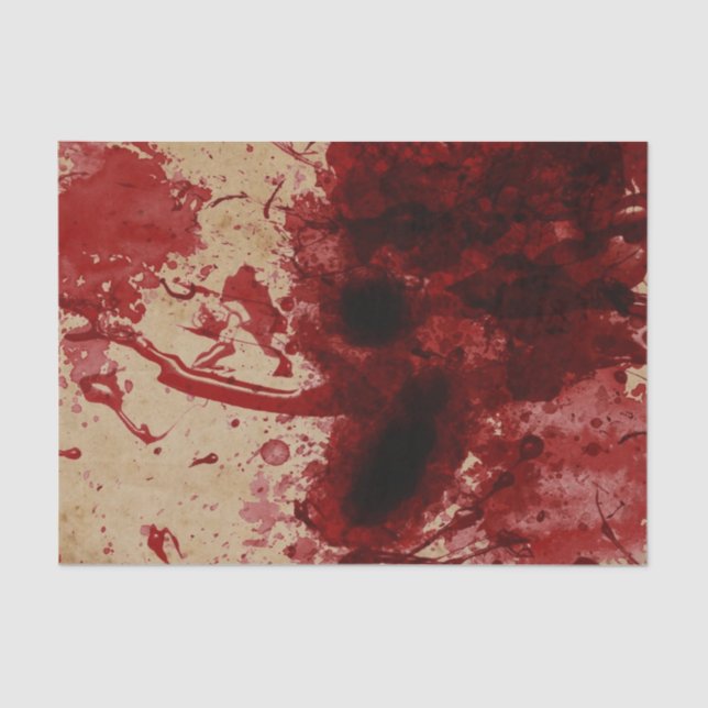 Papel De Seda Splatter do sangue (Frente )