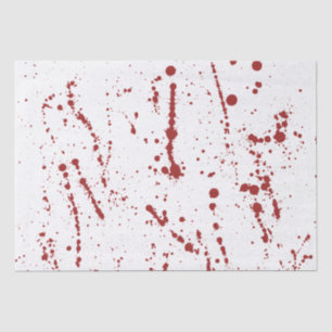 Papel De Seda Splatter sangrento vermelho & branco, divertimento