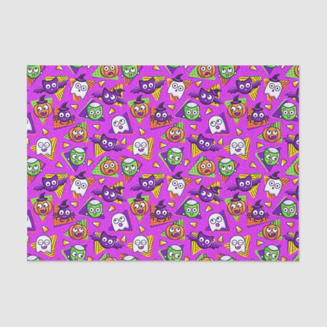 Papel De Seda Spooktacular Halloween Characters Tissue Paper (Frente )
