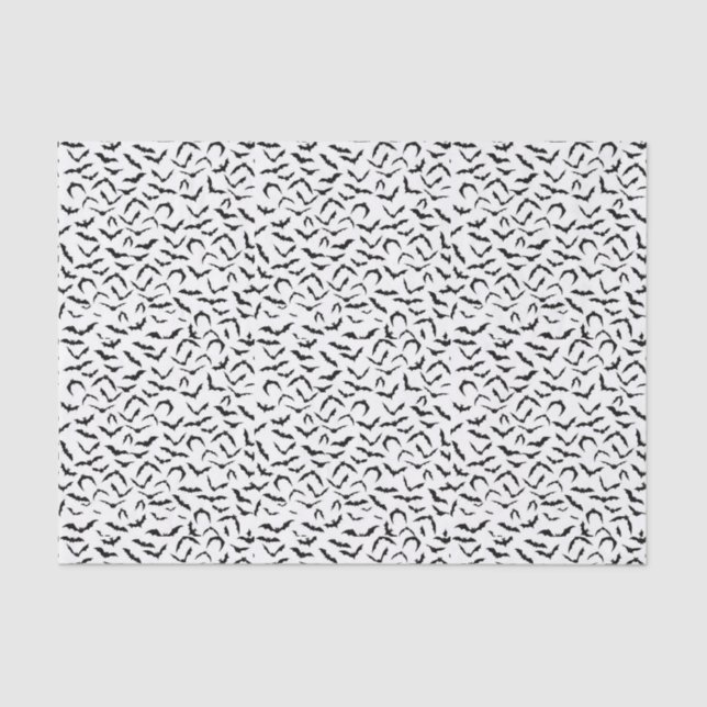 Papel De Seda Spooky Bats Tissue Paper (Frente )